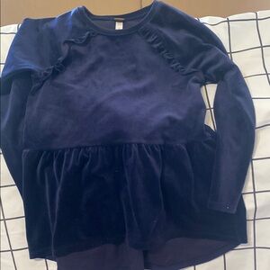 Navy Blue Kids Long Sleeve Top tea size 12